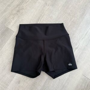 ALO Yoga Black High-Waist Athletic Shorts